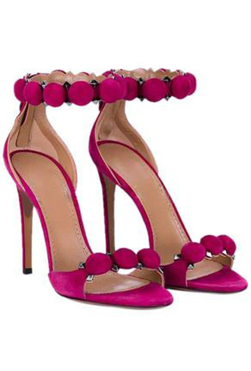 "Alaïa" Studded Accents High Heel Sandals