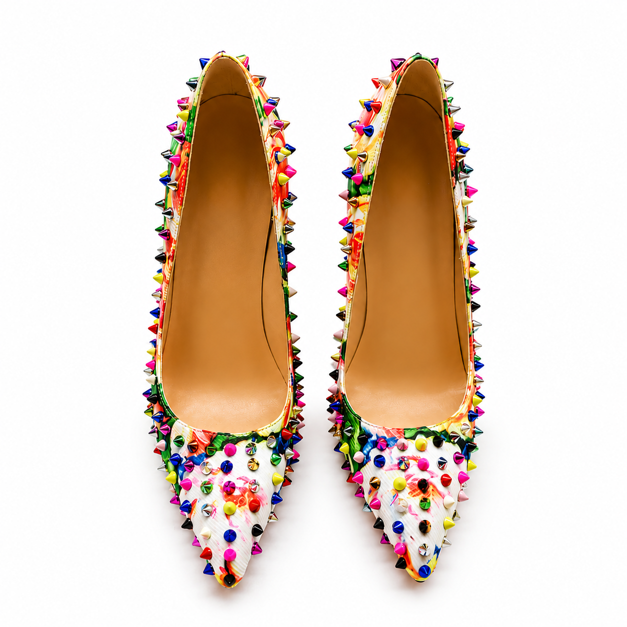 Follies Spikes Stiletto Pumps Inspired By Christian Louboutin