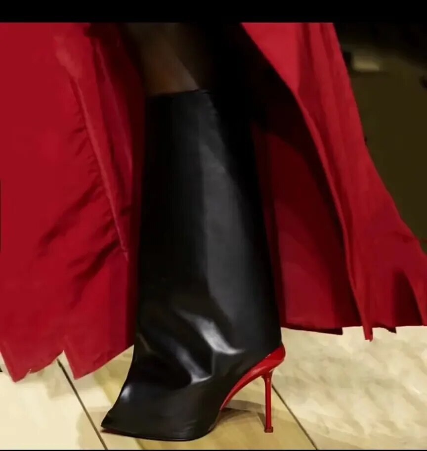 Alexander McQueen Inspired Knee-High Boots
