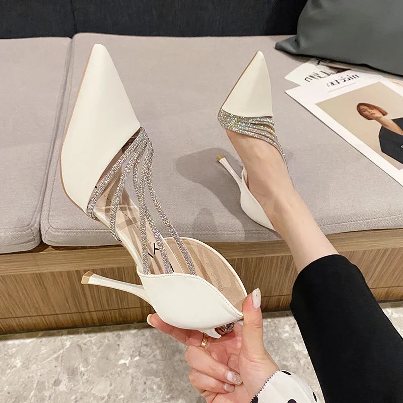 Crystal Trim High Heel Pumps