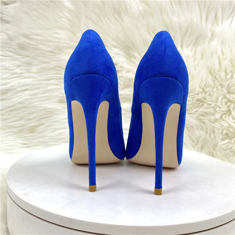 Blue High Heel Stiletto Pumps