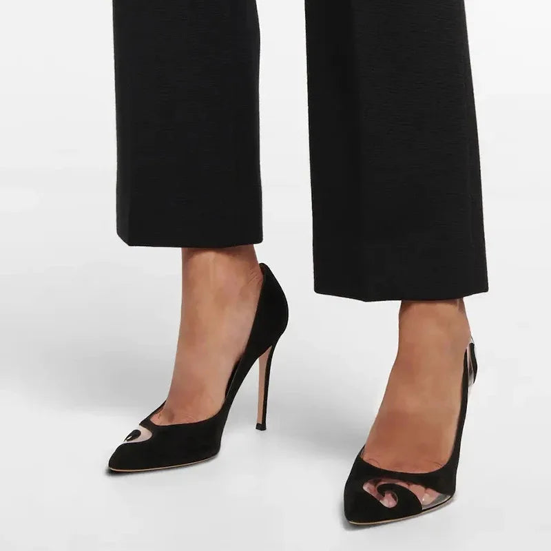 "Ribbon D'Orsay" High Heel Pumps Inspired By Gianvito Rossi