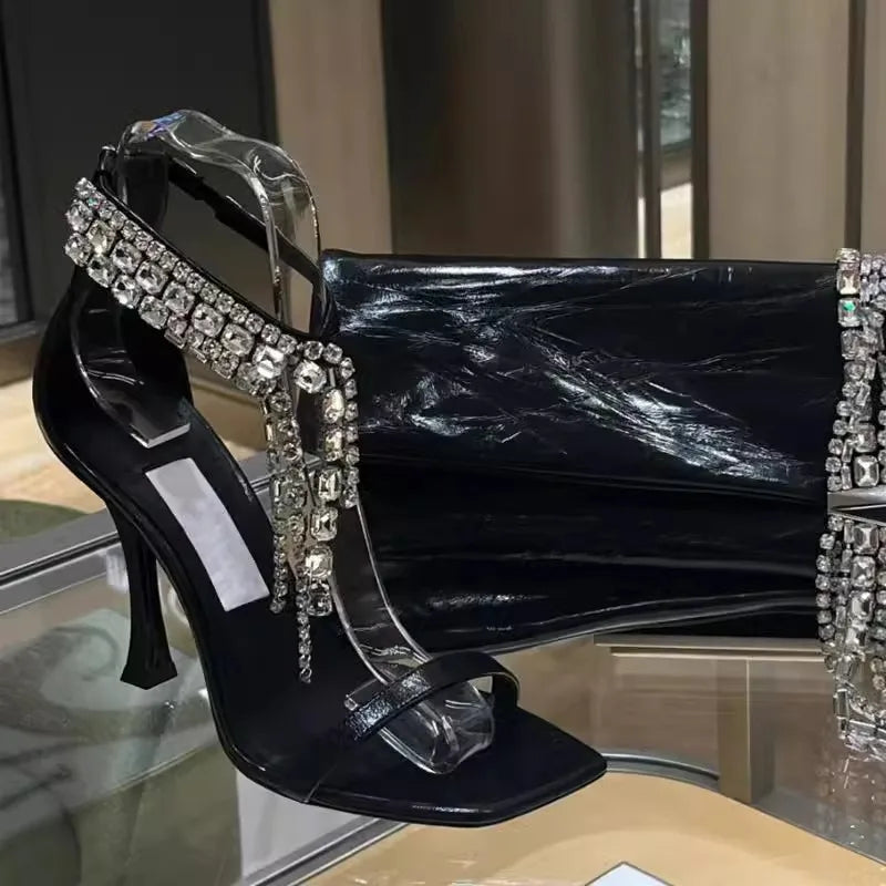 "Verity" Metallic High Heel Sandals Inspired By Jimmy Choo