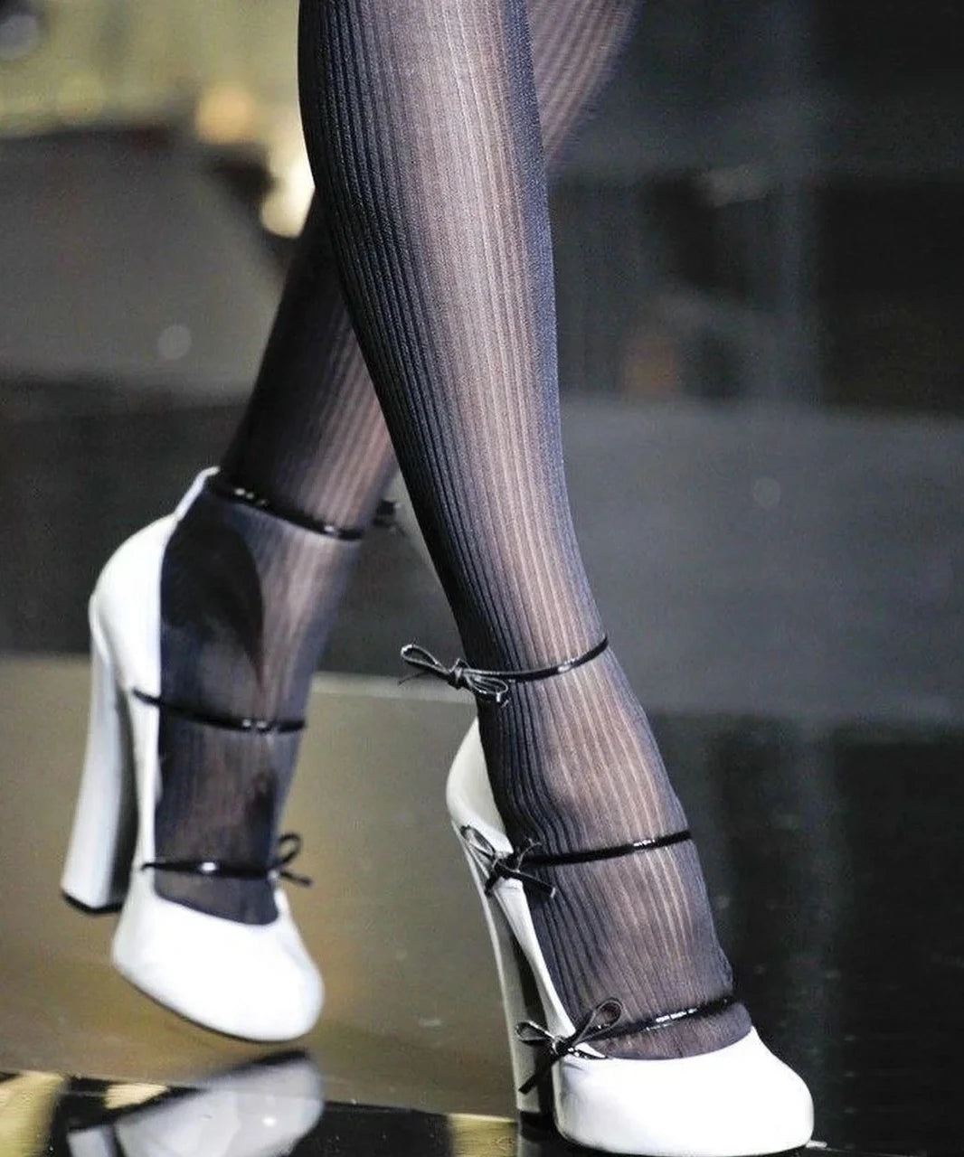 "Fetish" Block High Heel Pumps Inspired by Louis Vuitton