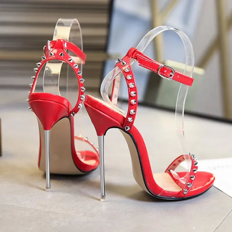 Rivet Thin Strap Sandals Inspired By Steve Madden