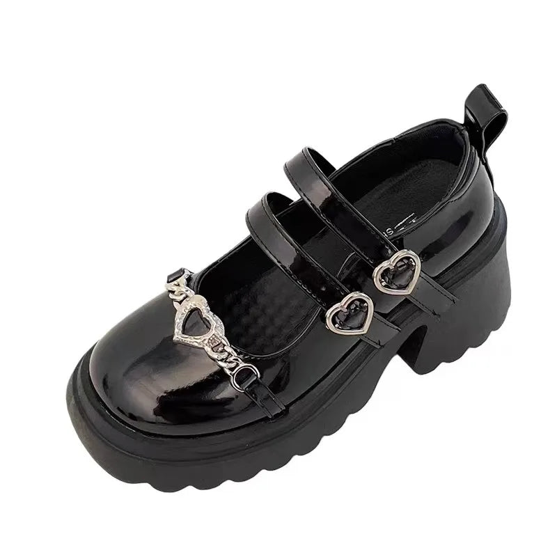 Mary Jane Goth Style Doll Platform Loafers
