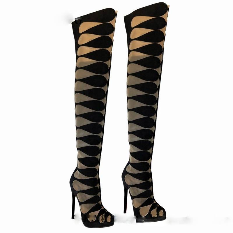 Thigh High Gladiator Boots - Sansa Costa