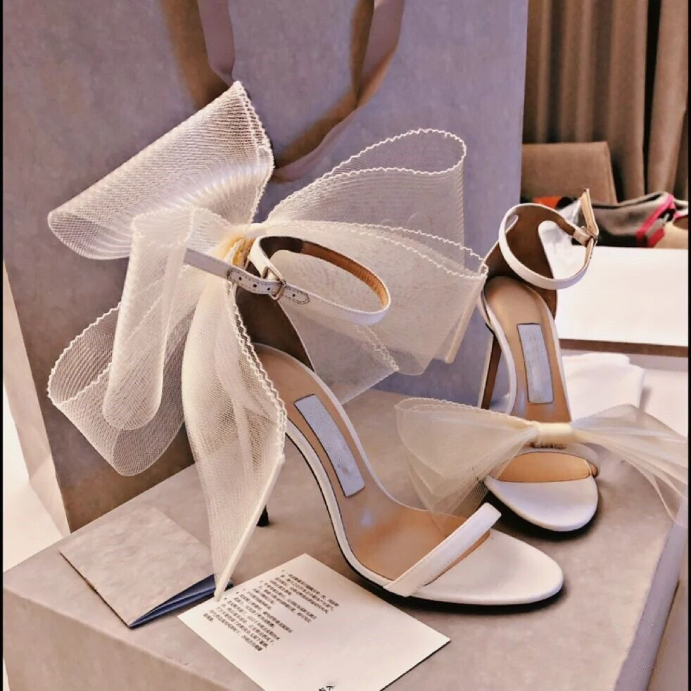 "Aveline" Bow Stiletto High Heel Sandals Inspired by Jimmy Choo
