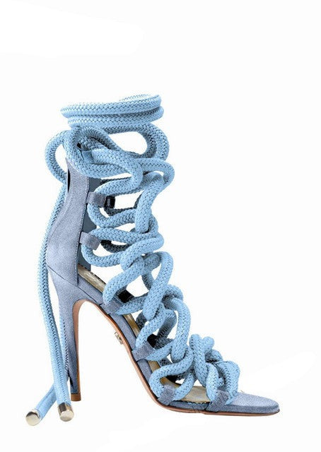 Braided Rope Strap Sandals- Sansa Costa