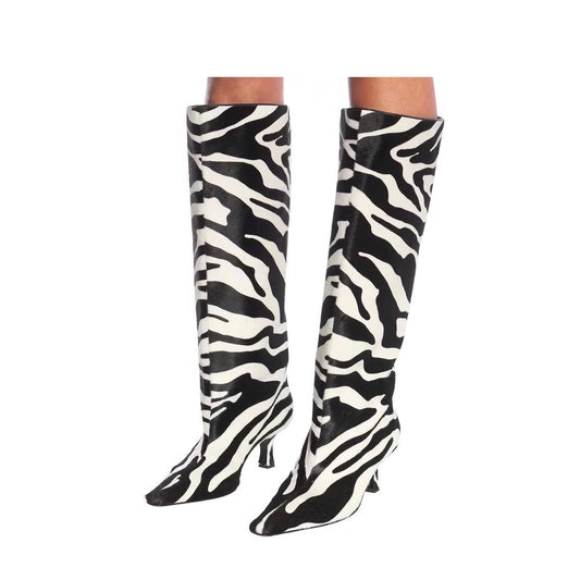 Zebra Stripe Isabel Marant Inspired Boots- Sansa Costa