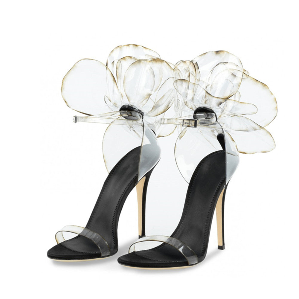 Giuseppe Inspired "Peony" Flower High Heel Sandals – Sansa Costa