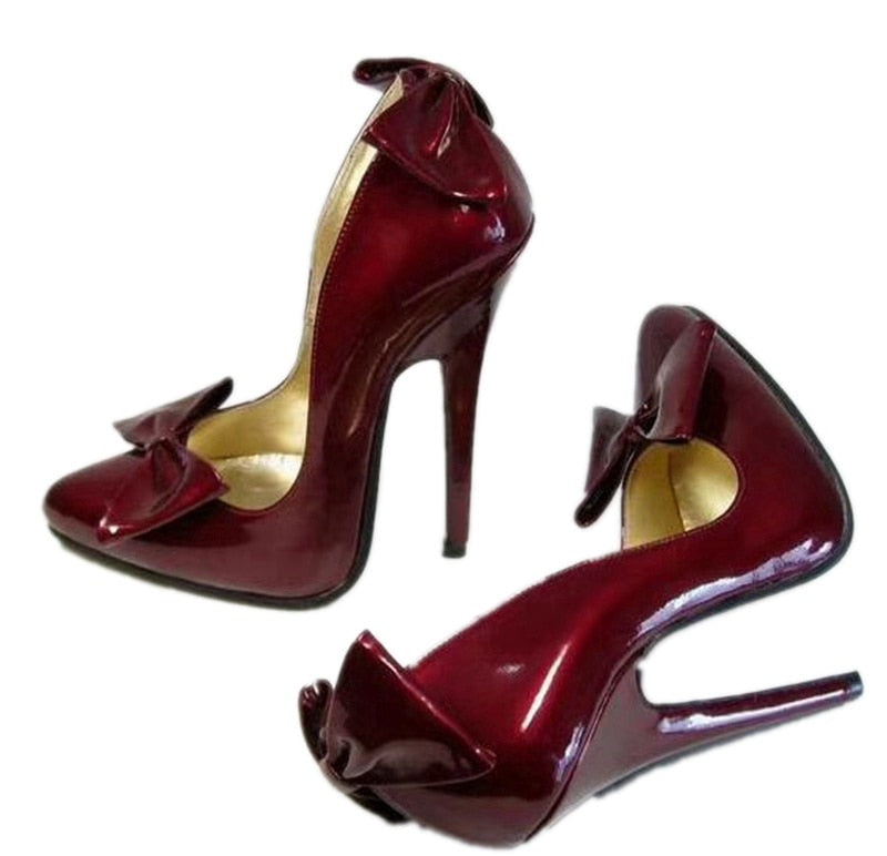 Slip On Bowknot Runway Pumps- Sansa Costa