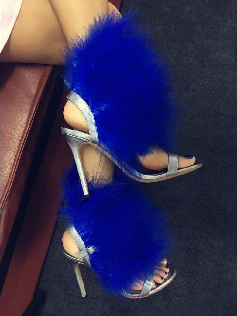 Blue deals feather heels