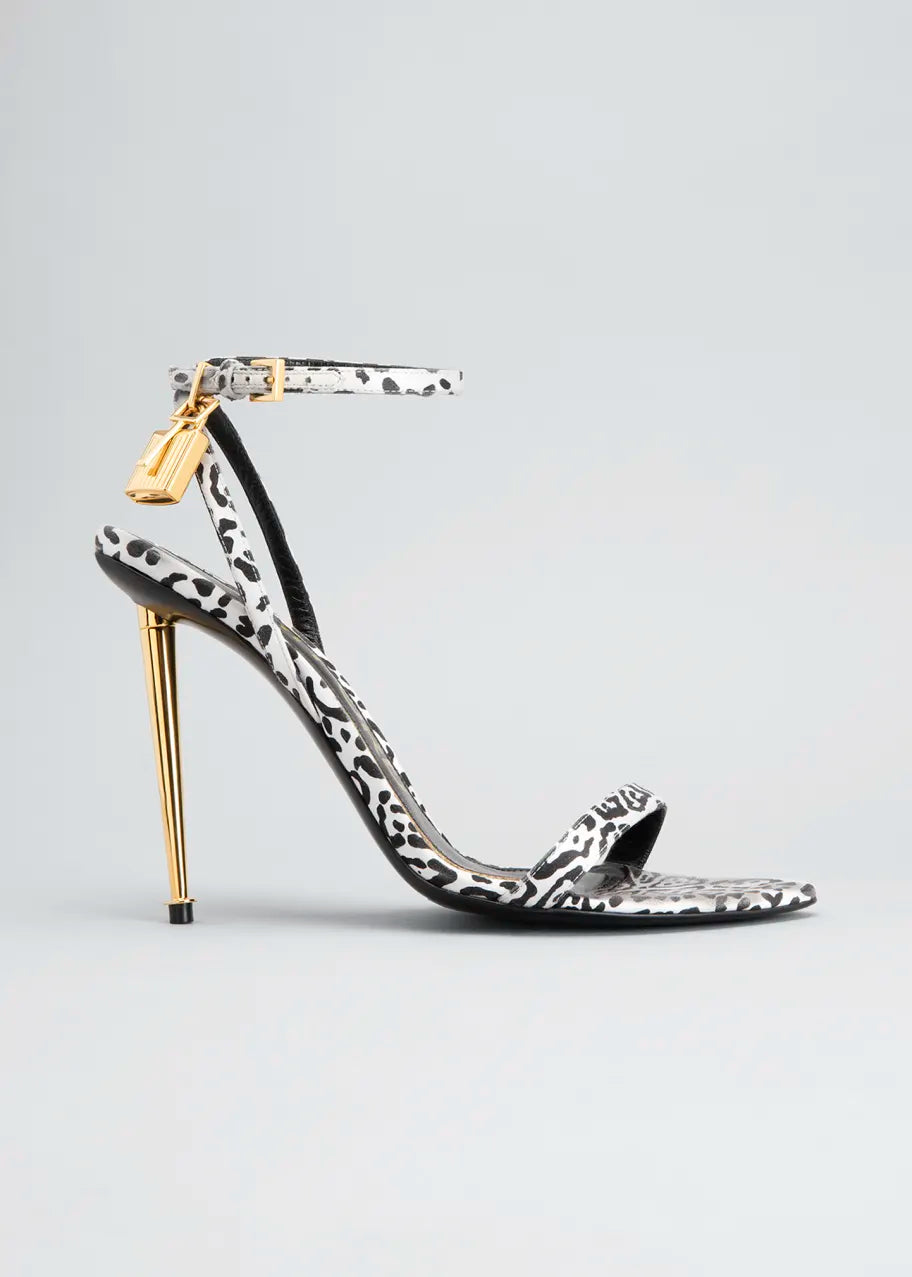 Padlock Detail High Heel Sandals Inspired By Tom Ford