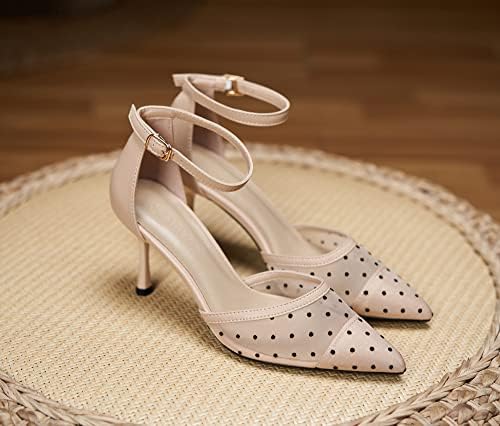 Mesh Polka-Dot Pumps