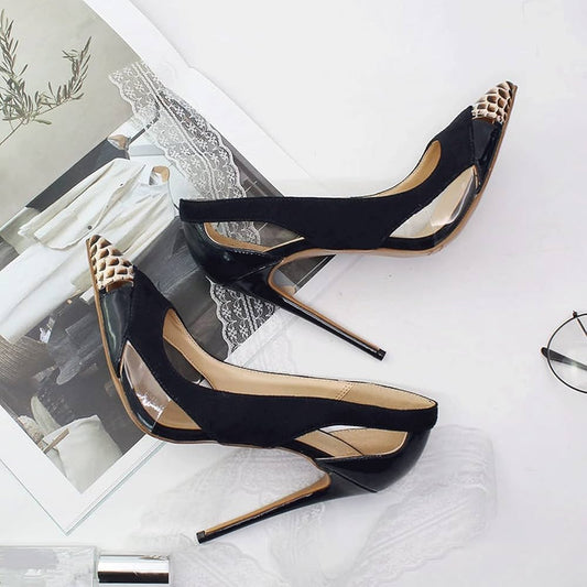 Accent Transparent High Heel Pumps