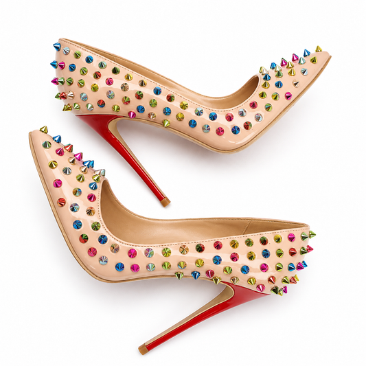 Follies Spikes Stiletto Pumps Inspired By Christian Louboutin