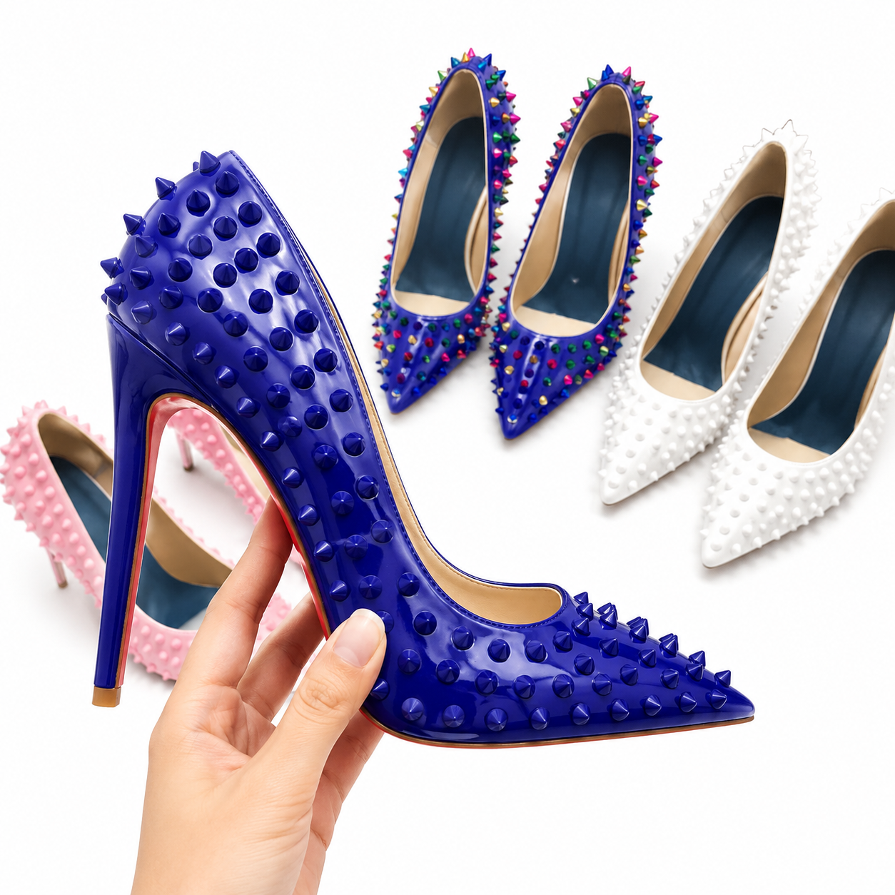 Follies Spikes Stiletto Pumps Inspired By Christian Louboutin