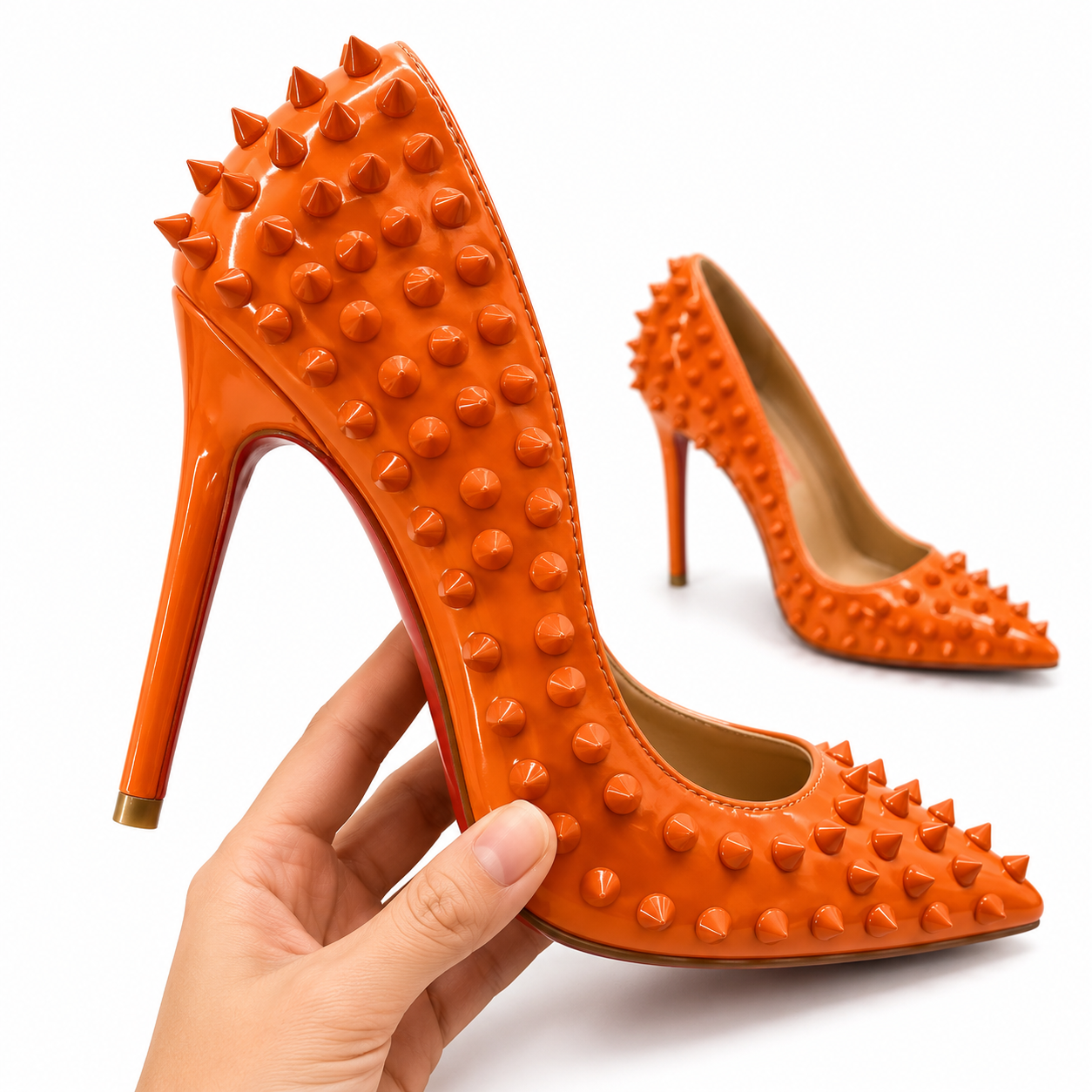 Follies Spikes Stiletto Pumps Inspired By Christian Louboutin