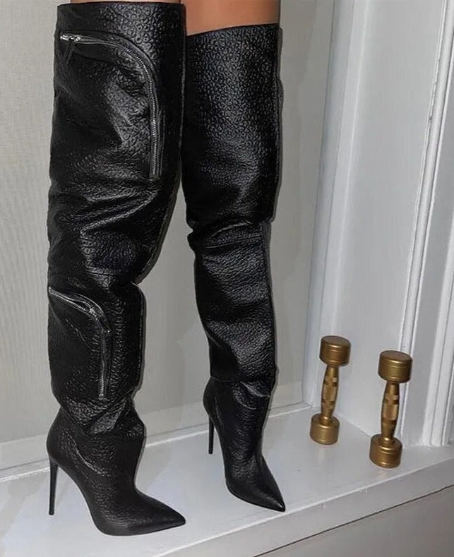 Over The Knee Pocket Boots