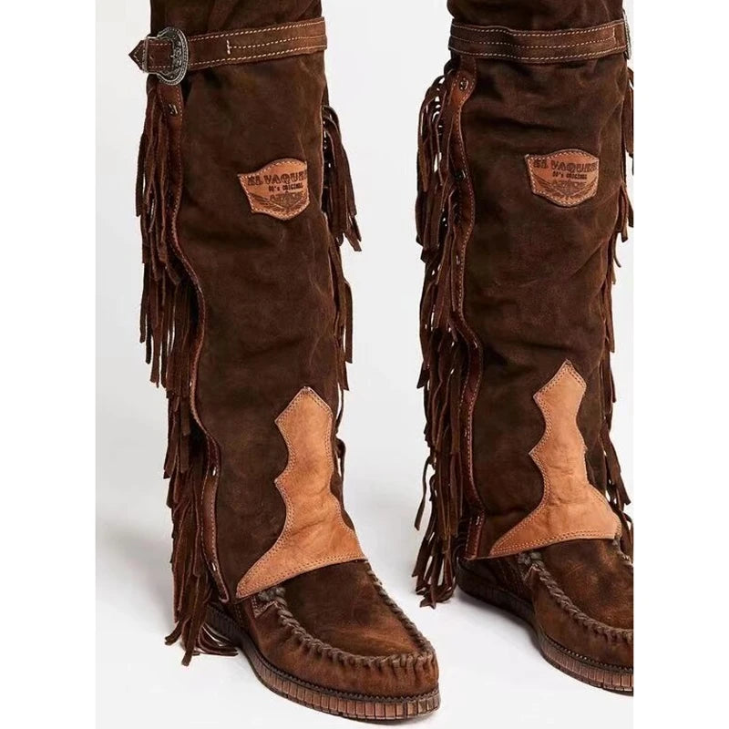 Over The Knee Tassel Boots