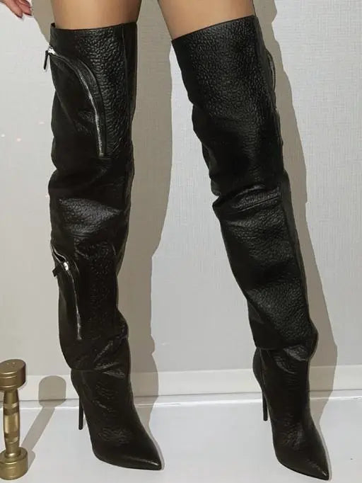 Over The Knee Pocket Boots