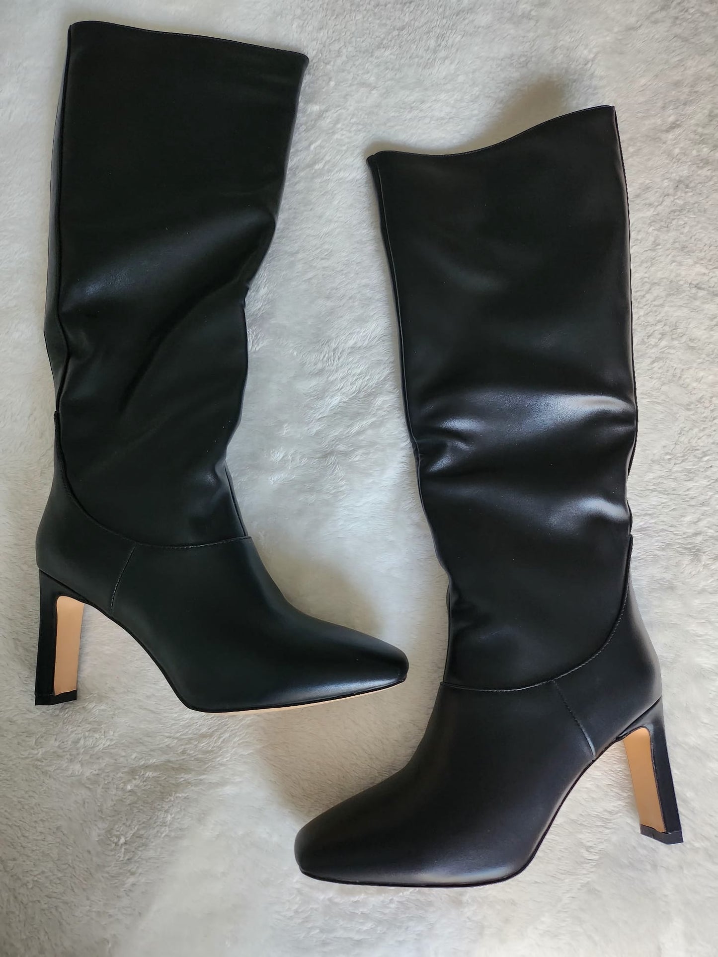 Clearance - Vegan Leather Stretch Boots