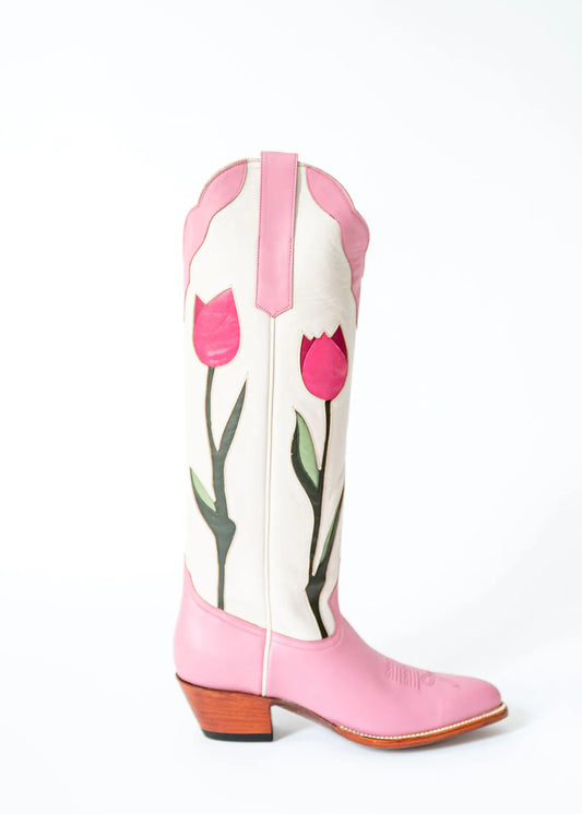 Tulip Cowgirl Block Heel Boots