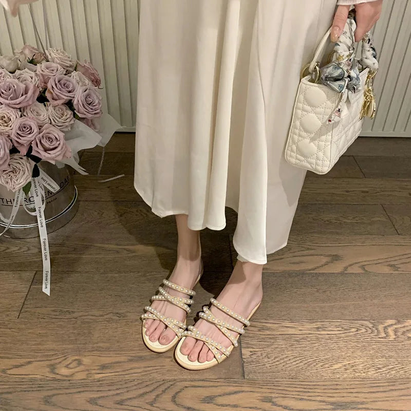 Flat Pearl Sandals