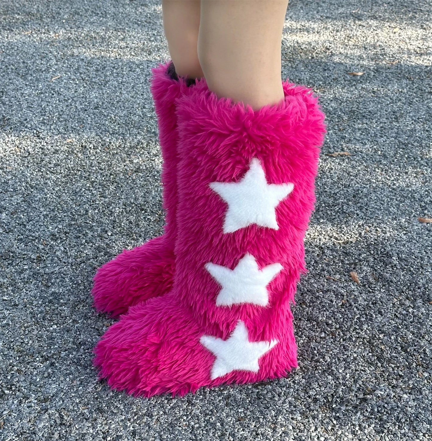 Star Furry Winter Boots