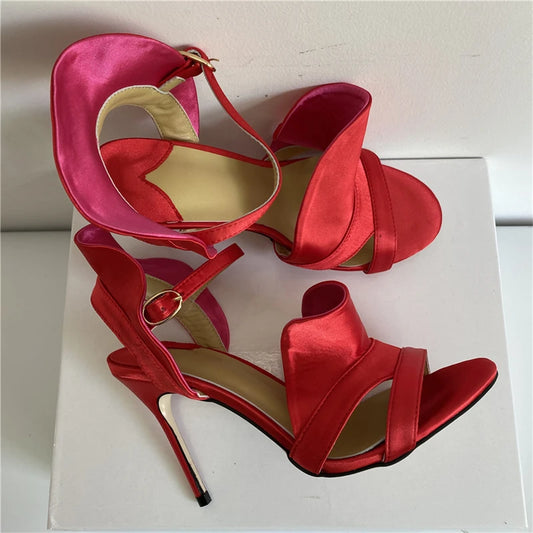 Floral Shape Stiletto High Heel Sandals