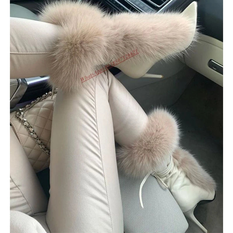 Fur Boots Inspired by IceQueen