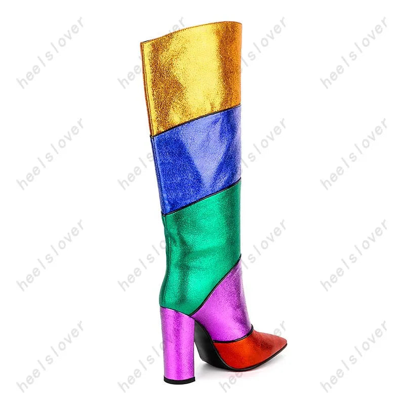 Rainbow Boots Inspired by Kurt Geiger