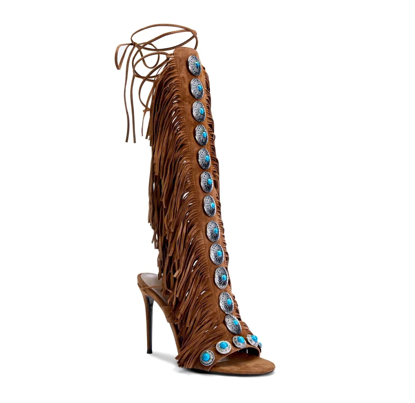 Faux Suede Roman Gladiator Sandals