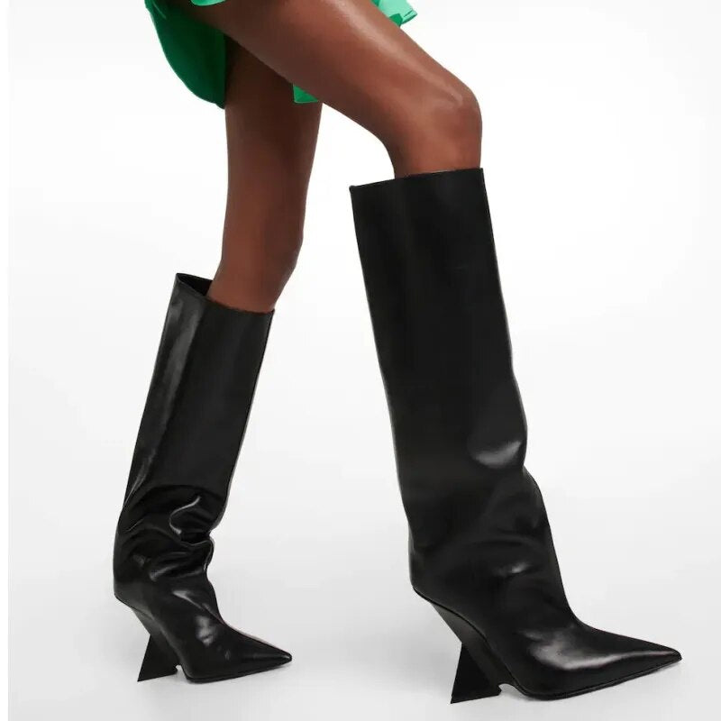 "Cheope" Inspired Knee Long Boots