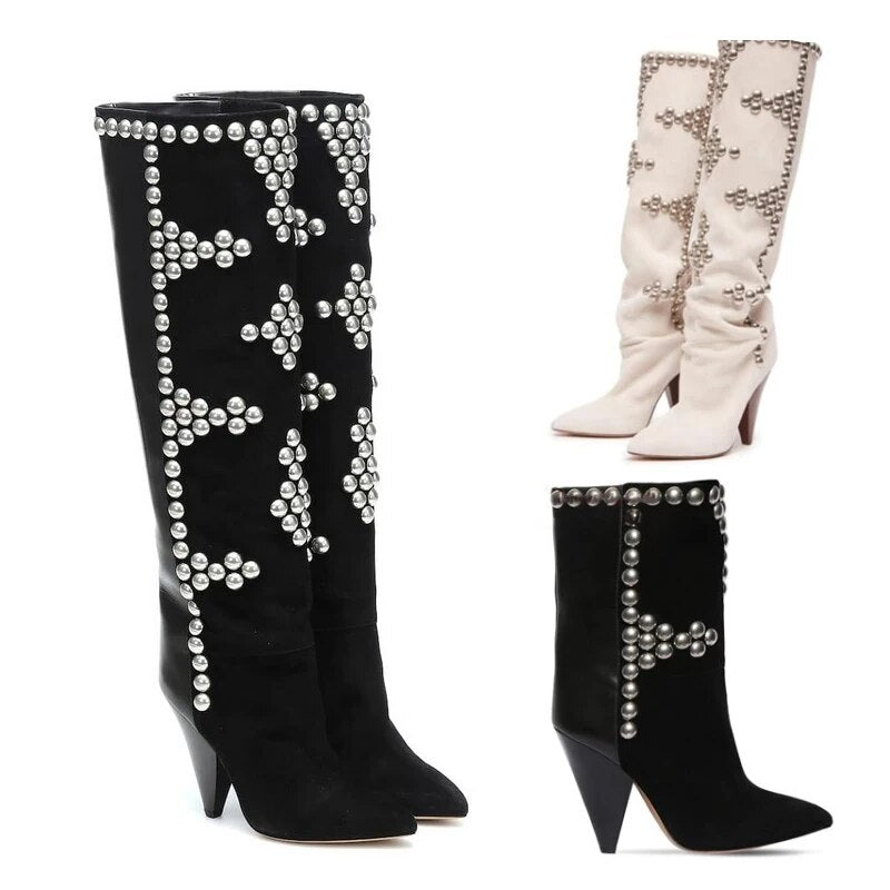 Isabel Marant Inspired Studded Boots