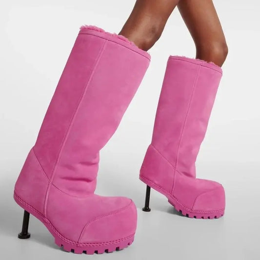 "Alaska" Knee High Boots Inspired By Balenciaga