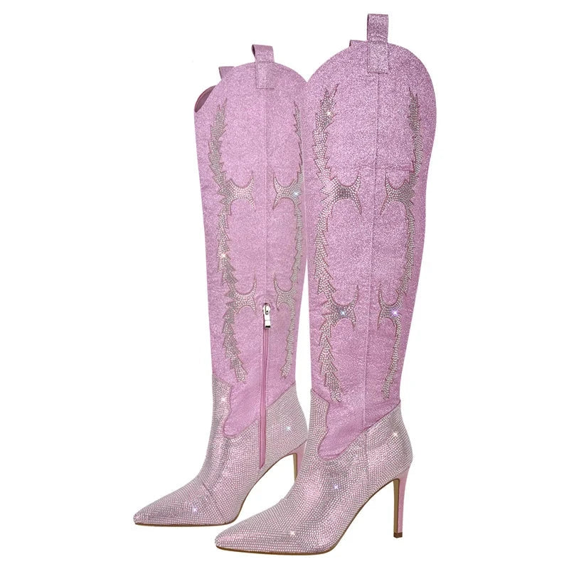 Rhinestone Boots Inspired by Gianni Bini