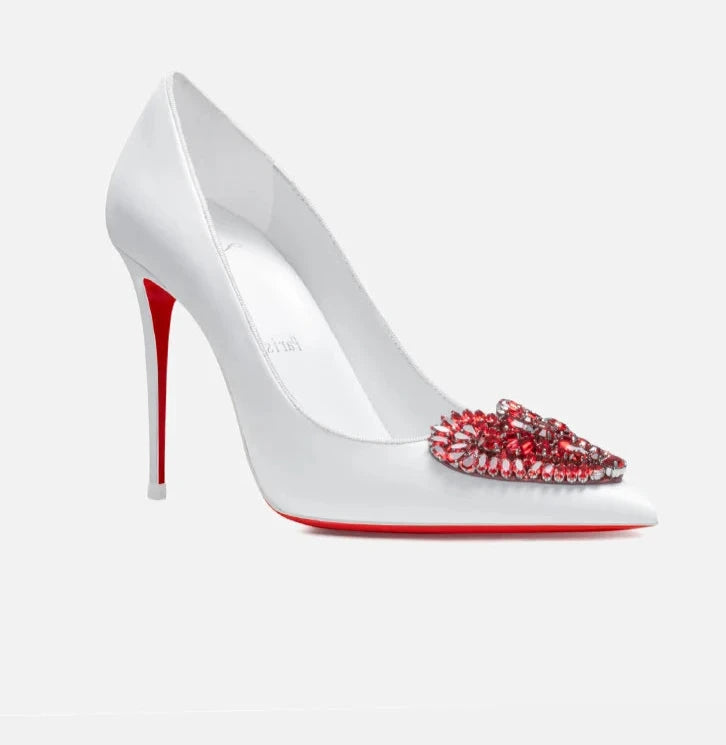 I Love Kate Heart Pumps Inspired by Louboutin