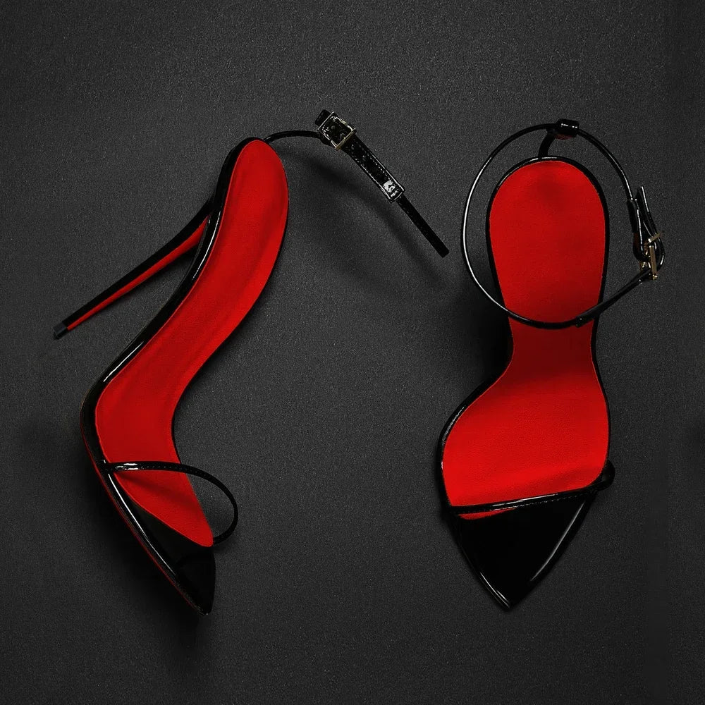 Classic Thin Strap Stiletto Sandals Inspired By Christian Louboutin