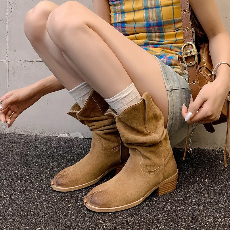 Tabi Western Boots Inspired By Maison Margiela