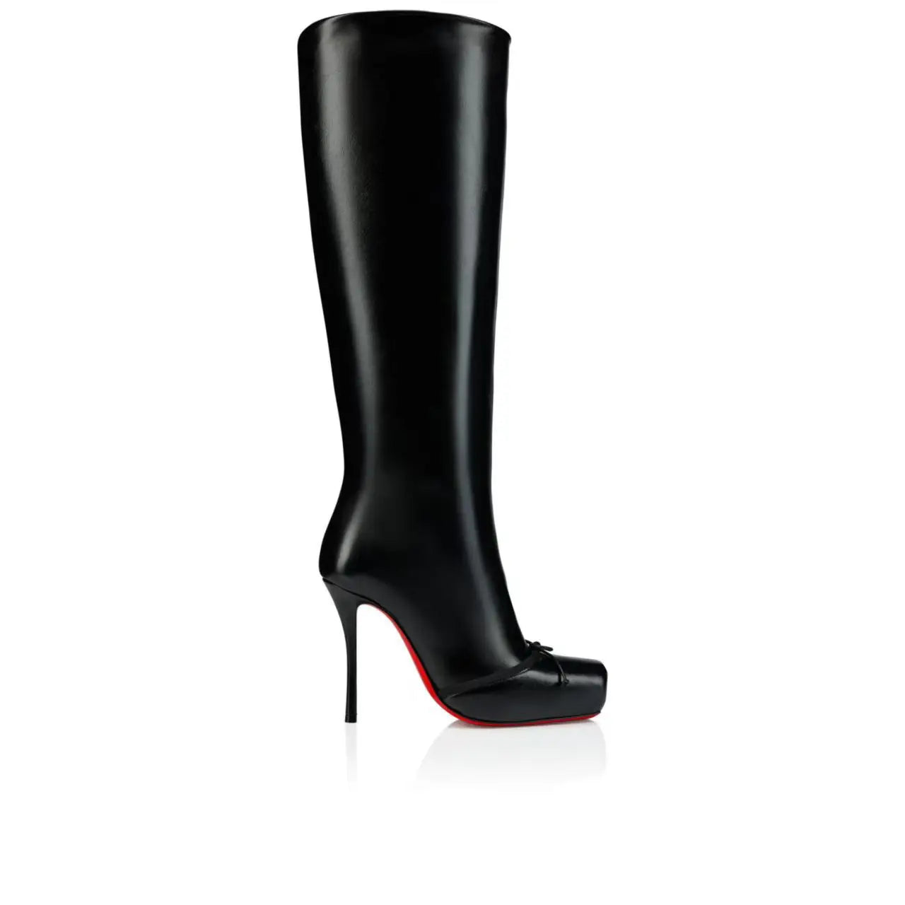 "Cassia Nodo" Black High Heel Stiletto Boots Inspired By Christian Louboutin