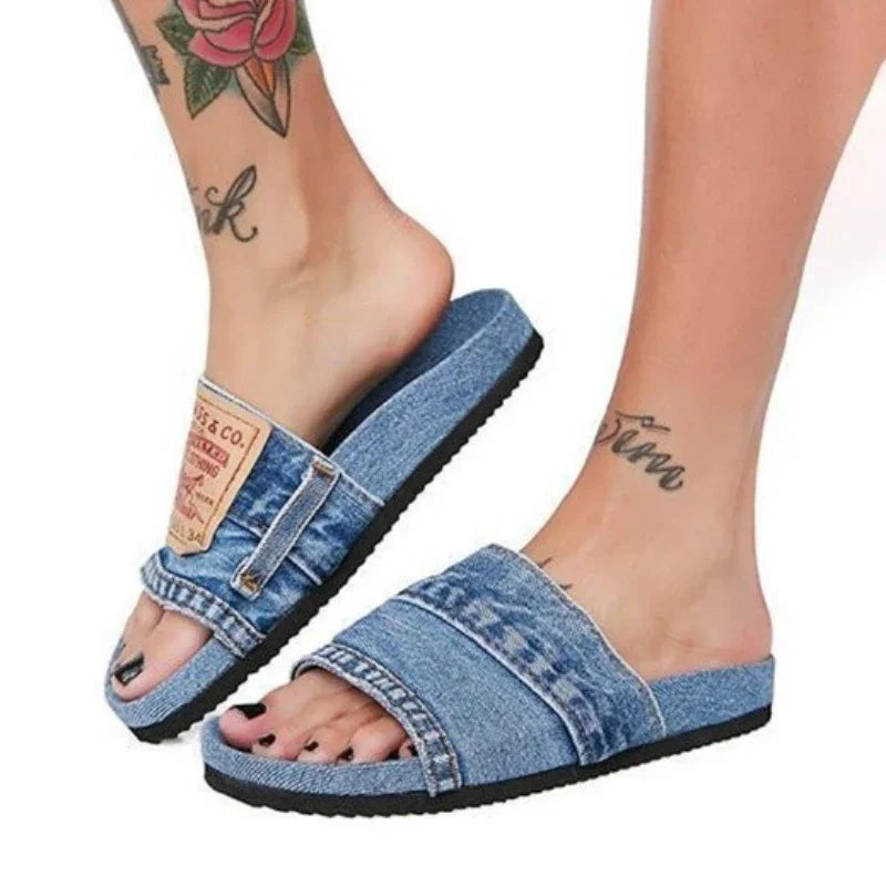 Levis inspired Denim Slipper