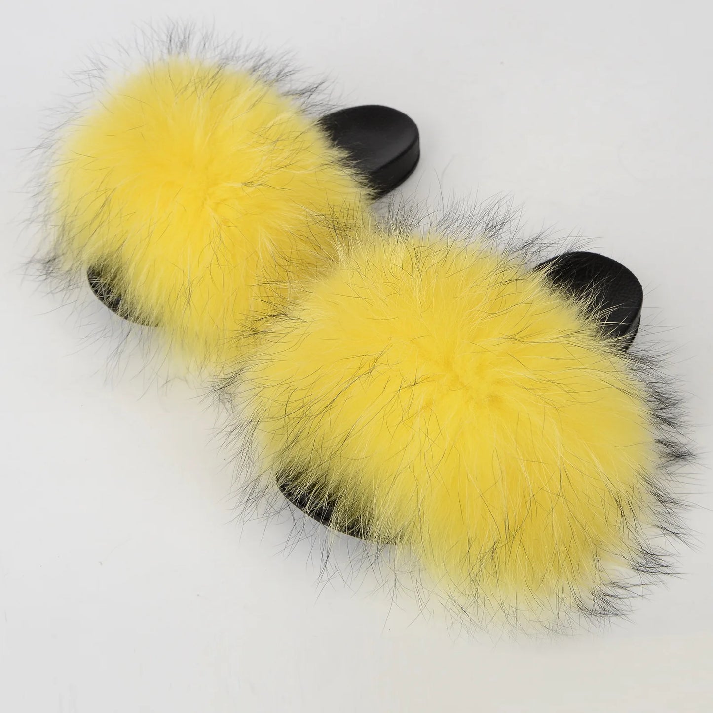 Assorted Multi-Colour Fur Slippers