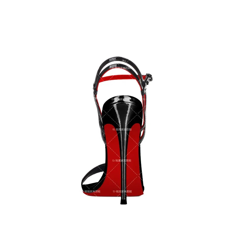 Red Bottom Strappy Stilleto Sandals