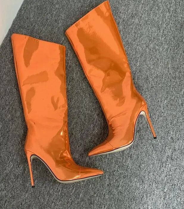 KneeHigh Mirror Boots Sansa Costa