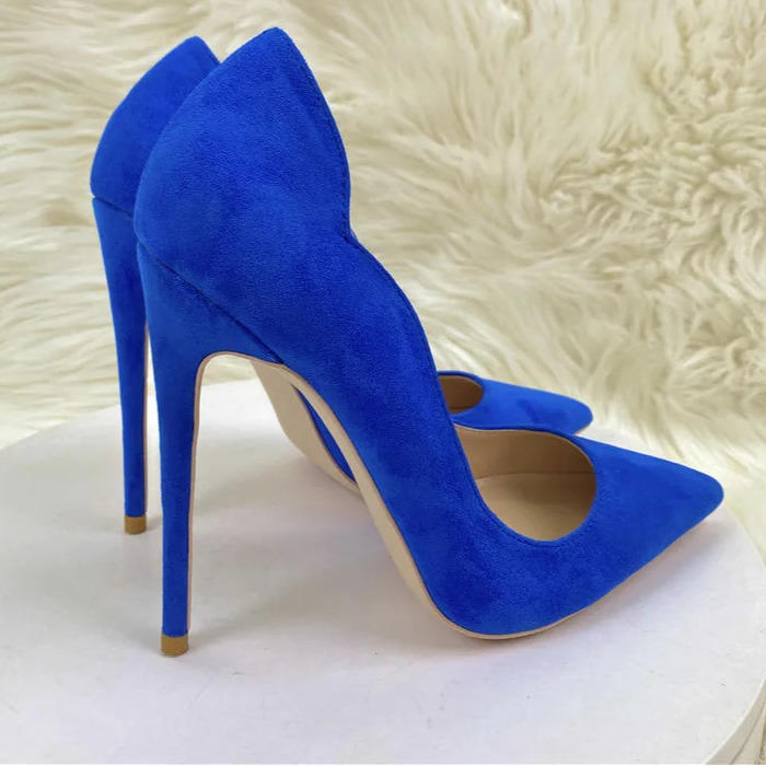 Blue High Heel Stiletto Pumps