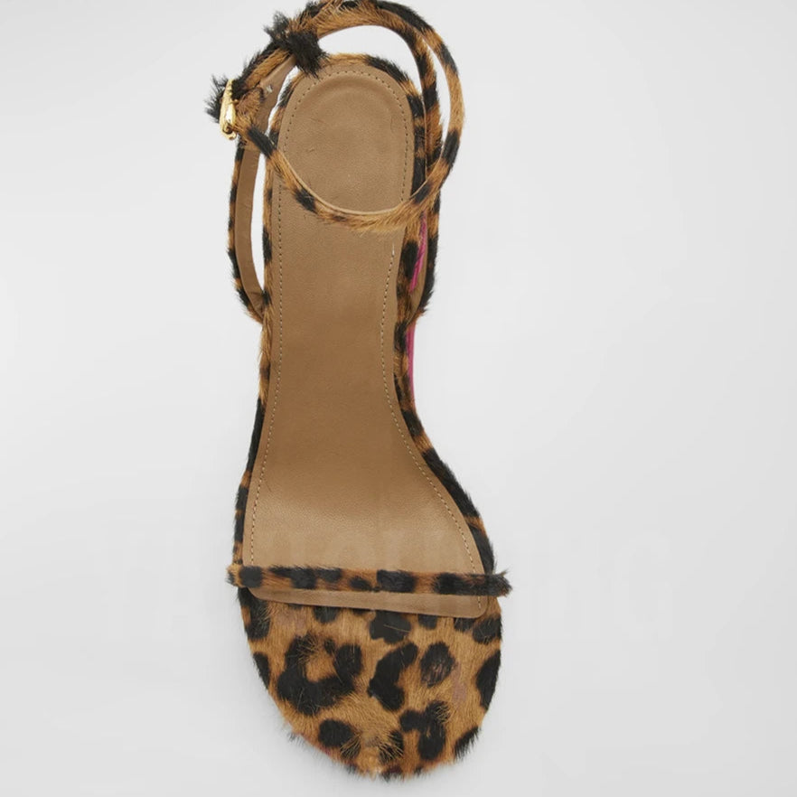 "Doubles" Kitten Heel Ankle Strap Sandals Inspired By Jacquemus