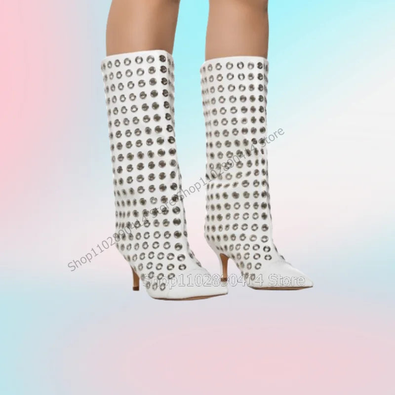 Circle Studded Boots Inspired by Azalea Wang