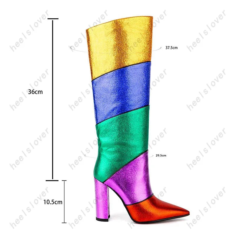 Rainbow Boots Inspired by Kurt Geiger